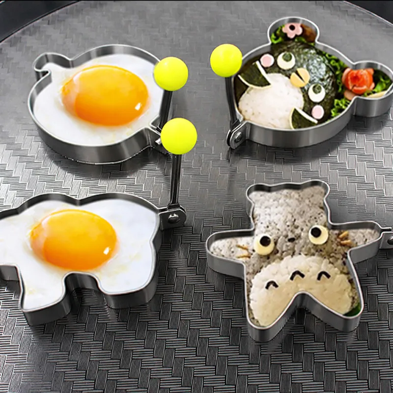 

10Pcs/set Egg Tools Stainless Steel Cooker Pancake Maker Cute Shape Omelette Mold Egg Form Frying Eggs Ring Kitchen Cooking Tool