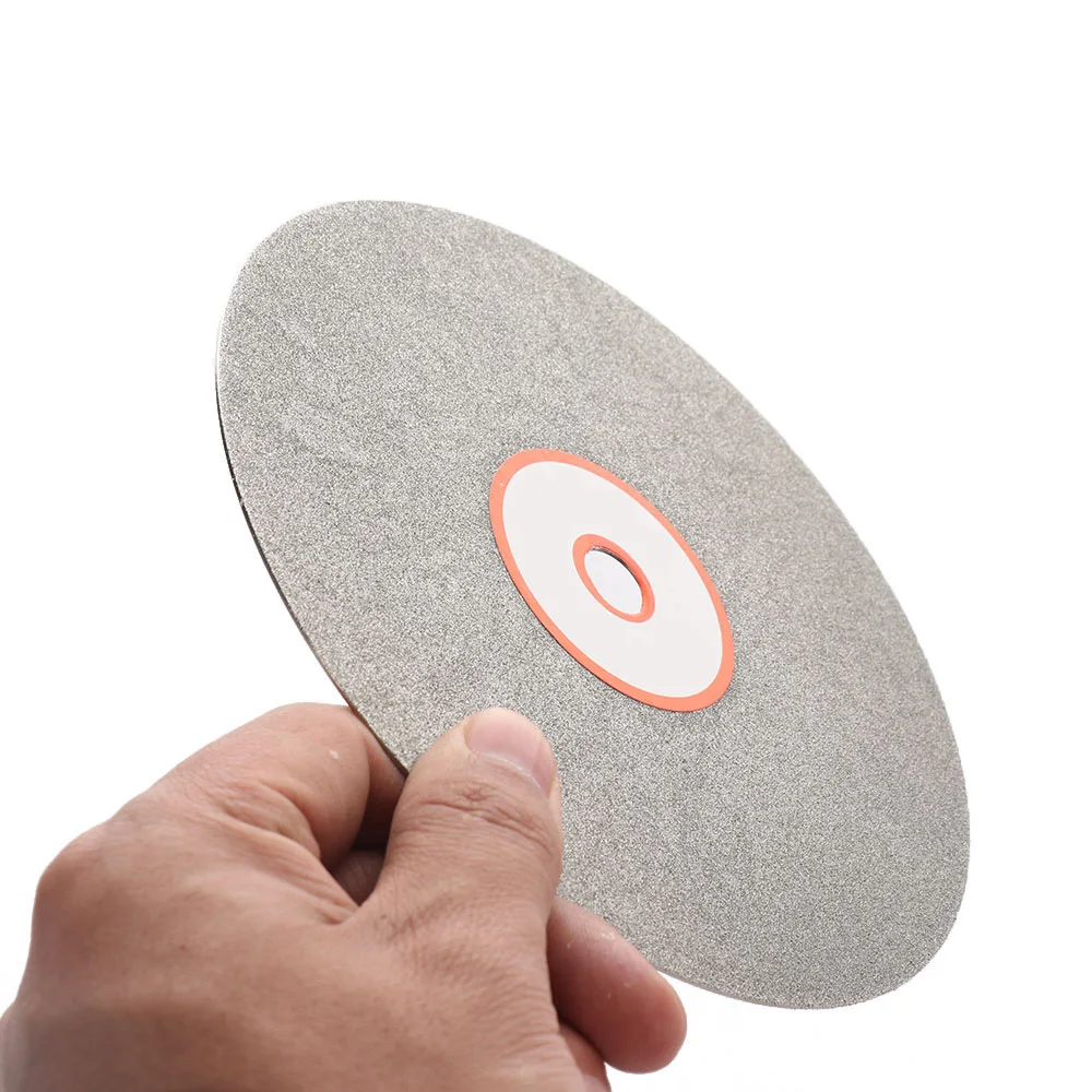 6 Inch Grit 240 Diamond Coated Flat Lap Wheel Jewelry Grinding Polishing Disc 150mm Diamond Grinding Disc Polishing Sheet New