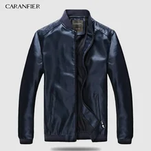 CARANFIER Мужские Кожаные Куртки из искусственной кожи, весенне-осенние тонкие пальто, байкерские панк брендовые мотоциклетные мужские классические куртки S-3XL