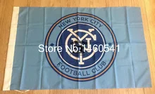 New York City FC Flag 3ft x 5ft Polyester North American Soccer US Soccer Club Banner Size 4 144* 96cm QingQing Flag