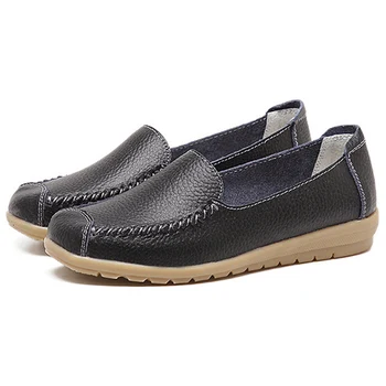 

Women Loafers Shallow Platform Flats New Spring Moccasins Slip On Solid Square Toe Creepers Casual Flat Shoes XWD7254