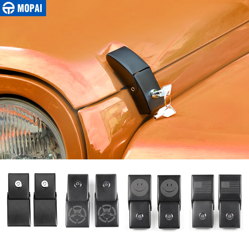 MOPAI Car Engine Lock Hood Latch Catch With Key Lock Cover Trim for Jeep Wrangler JK JL 2007-2018 Car Accessories Car Styling MOPAI Car Engine Lock Hood Latch Catch With Key Lock Cover Trim for Jeep Wrangler JK JL 2007-2018 Car Accessories Car Styling