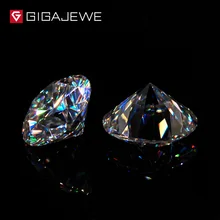 GIGAJEWE EF 1ct 6,5 мм VVS круглой отличной огранки Муассанит россыпью алмаза тест прошел драгоценный камень ювелирных изделий делая женщина подарок подруге