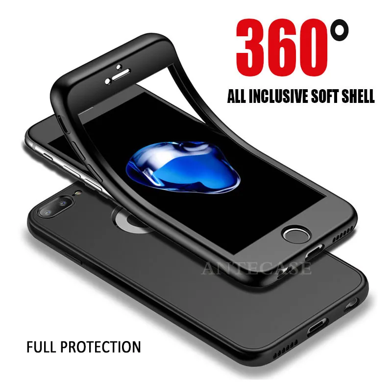 360 Full Cover Phone Case For iPhone XR Xs Max Case Cover