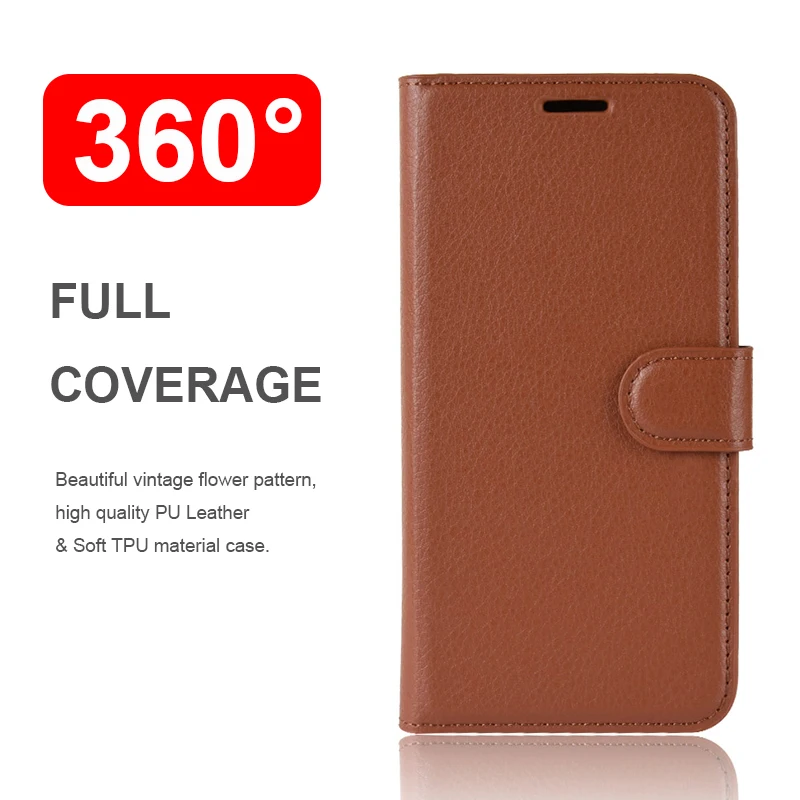 Роскошный флип чехол для телефона Xiomi Xiaomi Redmi 5 Plus 6 Pro Чехол с текстурой личи Xaomi 6A S2