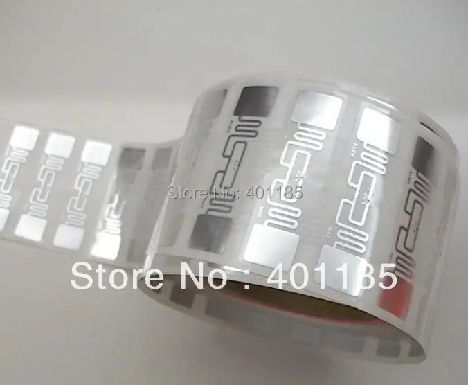 

UHF RFID sticker Alien 9662 inlay 860-960MHZ Higgs3 915M EPC C1G2 ISO18000-6C 5000pcs per roll can be used to RFID tag and label