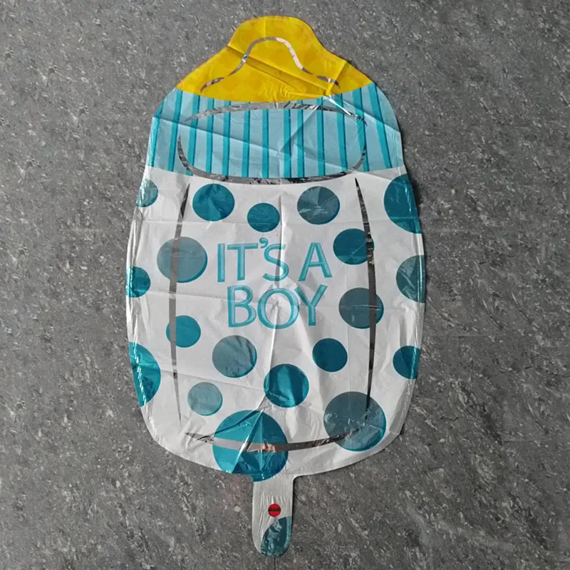 Большой 1 шт. Розовый Синий Фольга Воздушный шар для Бэйби Шауэр украшения для ног бутылка торт гелий воздушный шар пол показать вечерние надувные шары - Цвет: bottle blue