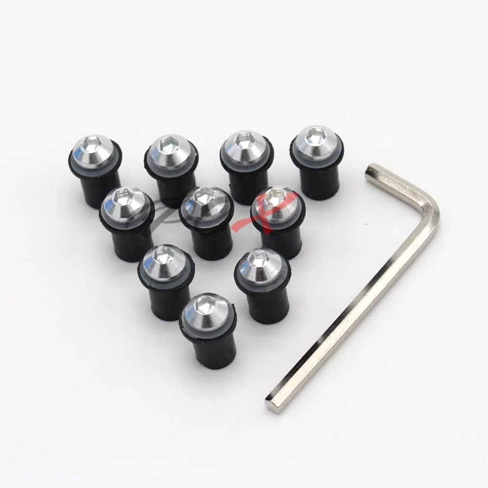10 шт. болты на лобовое стекло для BMW R1200GS S1000RR F800GS ADVENTURE 1200 GS 1200|gs 1200|motorcycle bolt kitsbolt