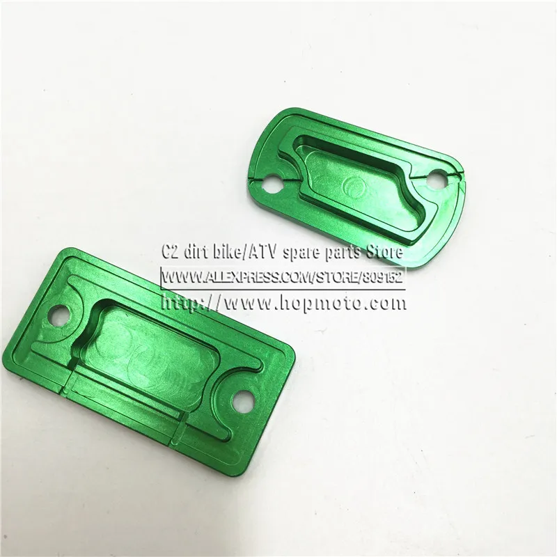CNC Front & Rear Brake Reservoir Fluid Cover for KX250F KX125 KX250 KX450F KLX450R Motorcycle MX Enduro Motocross Dirt Bike