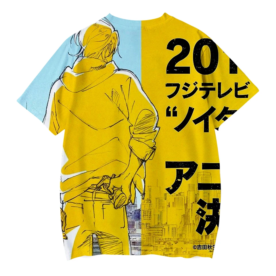 NEW 3D BANANA FISH fashion Tshirt Yellow Kpop Casual hot Style Boys and Girls Tshirts trend Summer Anime Soft Kids Tshirt