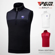 Pgm спортивный флисовый жилет для гольфа, Мужская зимняя теплая куртка без рукавов для гольфа, мужской ветрозащитный жилет, одежда для гольфа D0513