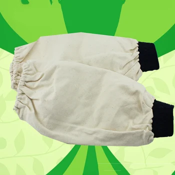 

1 Pair Welding Arm Sleeves Flame Retardant Cotton Canvas Protection Elastic Wrist 40cm Insulation Welder Tool Welding Sleeve
