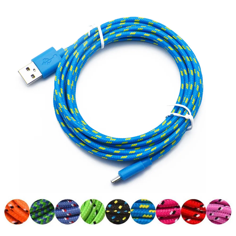 Micro USB Candy кабели для Micro Usb зарядное устройство 1 м кабель нейлон зарядный кабель передачи данных для Andriod для huawei Xiaomi