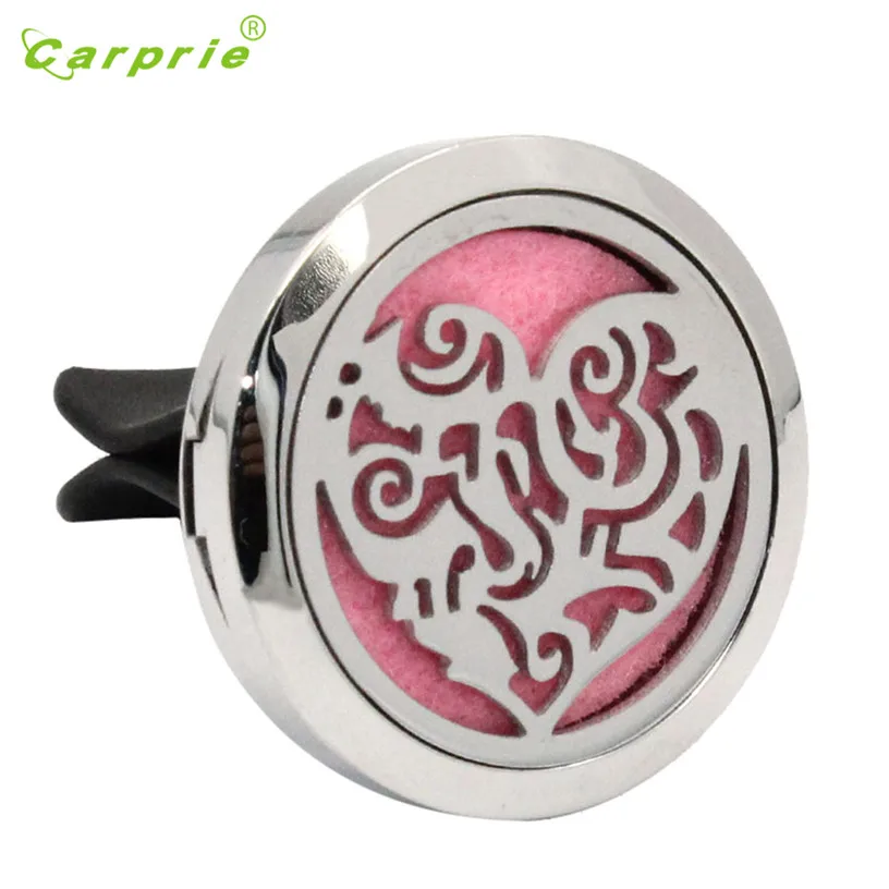 

2019 Hot Selling Heart-shaped carved Stainless Car Air Auto Vent Freshener Essential Oil Diffuser Locket Decor Gift Aug 24