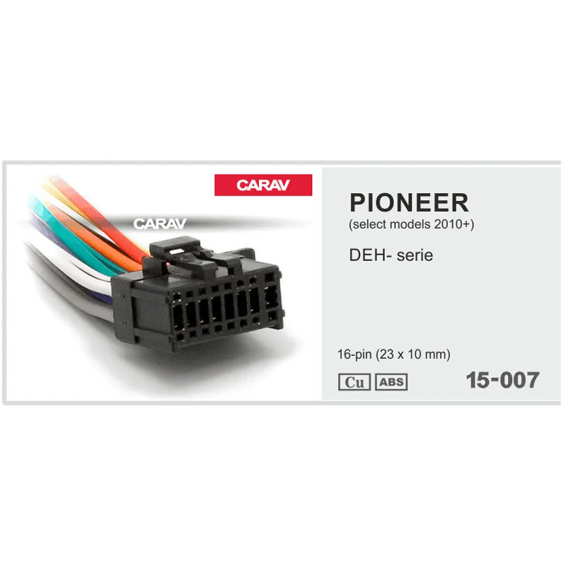 Автомобильный провод CARAV 15-007 ISO для PIONEER DEH-series 2010 + стереомагнитола переходник