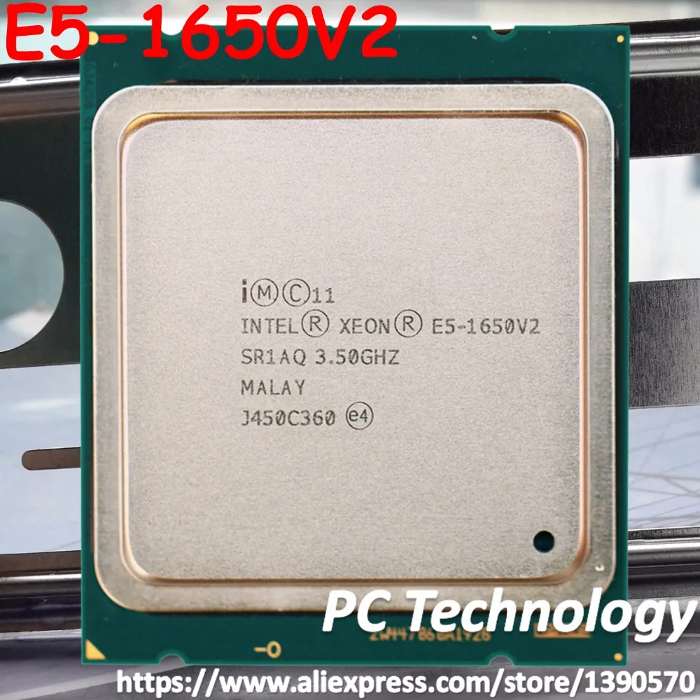 Процессор Intel Xeon E5 1650V2 3,50 ГГц 6-ядерный 12 МБ FCLGA2011 130W E5-1650V2 гарантия 1 год E5 1650 V2