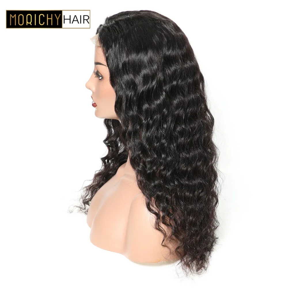 

MORICHY Loose Wave 4x4 Lace Closure Human Hair Wigs Non Remy Lace Closure Wig Brazilian Hair Natural Wave with Baby Hair