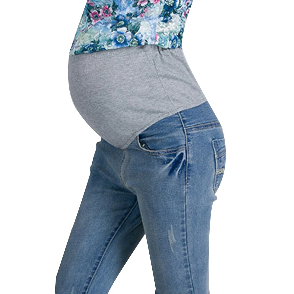 2018 лидер продаж; Новинка модные женские туфли для беременных джинсы Беременные Одежда Prop джинсы брюки Костюмы для Беременность одежда