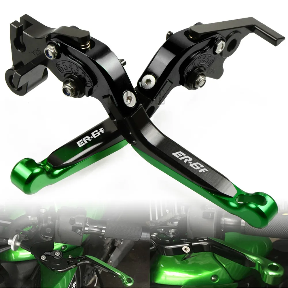 

For Kawasaki NINJA ER6F ER-6F ER 6F 6 F Motorcycle Motor CNC Aluminum Adjustable Folding Foldable Extendable Brake Clutch Levers