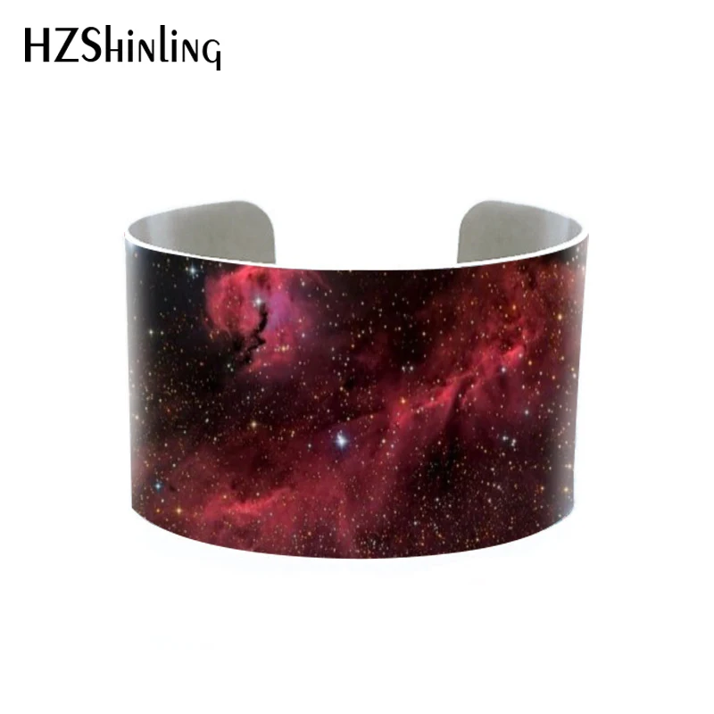 

Silver aluminium Astronomy Lists Fox Fur Nebula Death Eater bangle astral geometry cuff constellatio zodiac jewelry handmade