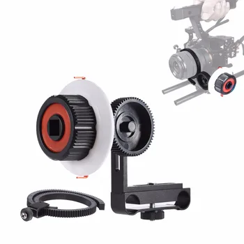 

Aluminum alloy Camera Follow Focus with Gear Ring Belt for Canon 5D2 5D3 for Nikon for Sony A7 A7II A7R A6300 /GH4 DSLR Camera