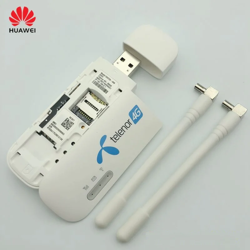 4G USB wifi-модем разблокированный huawei E8372 E8372h-608 (2 шт. антенна бесплатно) LTE USB Wingle 4G Автомобильный wifi с слотом для sim-карты