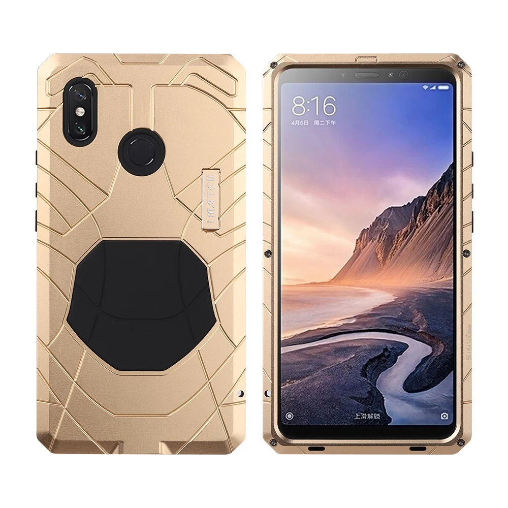 Чехол для телефона Xiaomi MI Max3 Max2 сверхпрочная Защитная броня металлический чехол Max