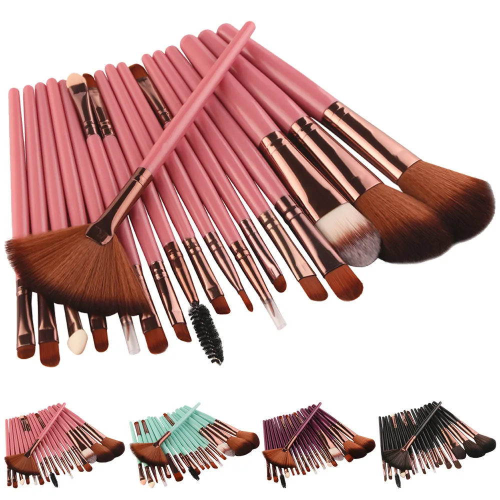 

New 18 pcs Makeup Brush Set tools Synthetic Bristles Beauty Cosmetics Make-up Toiletry Kit nature Wool Make Up Brush Set