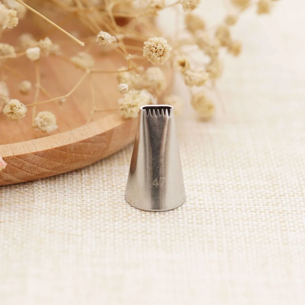 

#47 Basket Weave Piping Nozzle Small Size Basketweave Decorating Tip Nozzle Baking Tools For Cakes Bakeware Icing Tip
