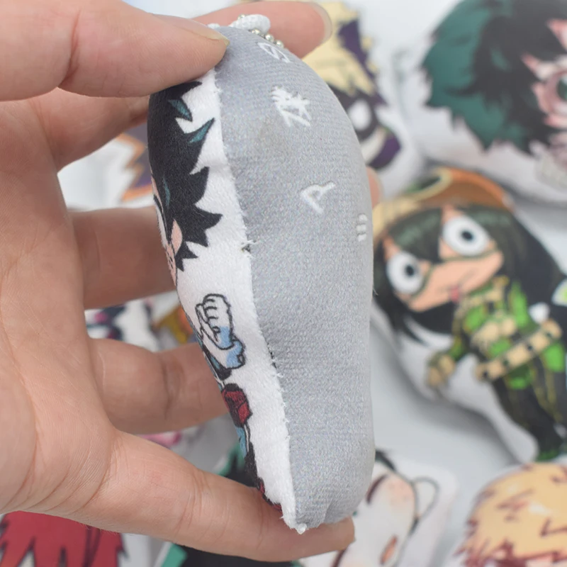 10 см мультяшная плюшевая игрушка My Hero academic брелок шото Тодороки Midoriya Izuku Bakugou Katsuki