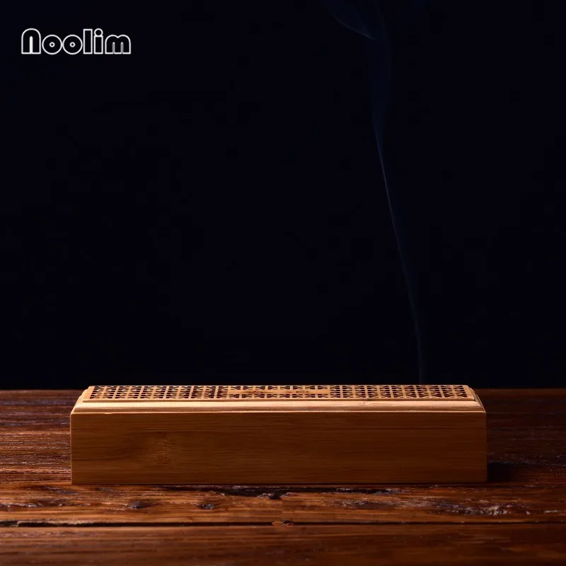 Бамбуковая подставка для ароматических палочек с выдвижным ящиком Joss-stick Box полый ароматерапия Joss-stick Box домашний офис Чайный домик