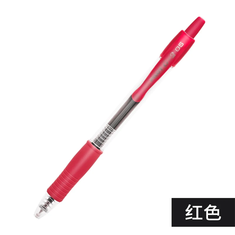 Ручка для пилота G-2 G2 ручка 0,5 мм 0,38 мм 0,7 мм 1,0 мм Япония BL-G2 гелевые ручки - Цвет: Красный
