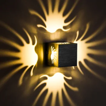 

Led wall lamp hotel modern led wall lamp led wall lamp Square multicolor led wall lamp factory direct sale