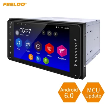 

FEELDO 7inch Short Case Android 6.0 Quad Core Car Media Player With GPS Navi Radio For Toyota Universal 2DIN RAV4/Corolla/HILUX