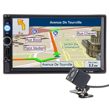 2 din 7 inch HD Car Radio font b GPS b font Navigation Player Camera Bluetooth