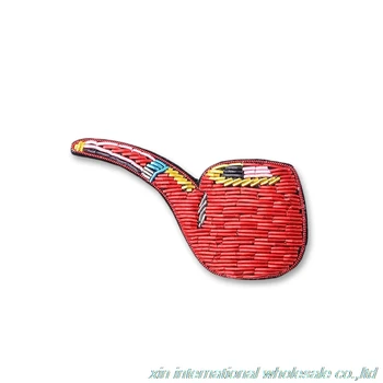 

tobacco pipe badge Metal silk handmade embroidery cartoon acrylic pins Fashion creativity badges for clothes bag cap bigbang
