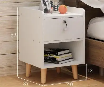 Louis Fashion Nightstands Bedside Cabinets Solid Wood Legs Nordic Minimalist Modern Multifunctional Storage Cabinet Simple - Цвет: G17