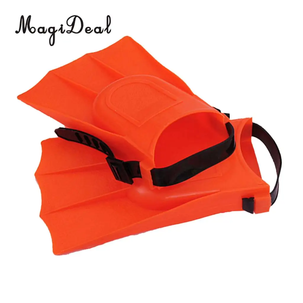 Adjustable Swim Flippers Fins Swimming Diving Learning Tool Green Small