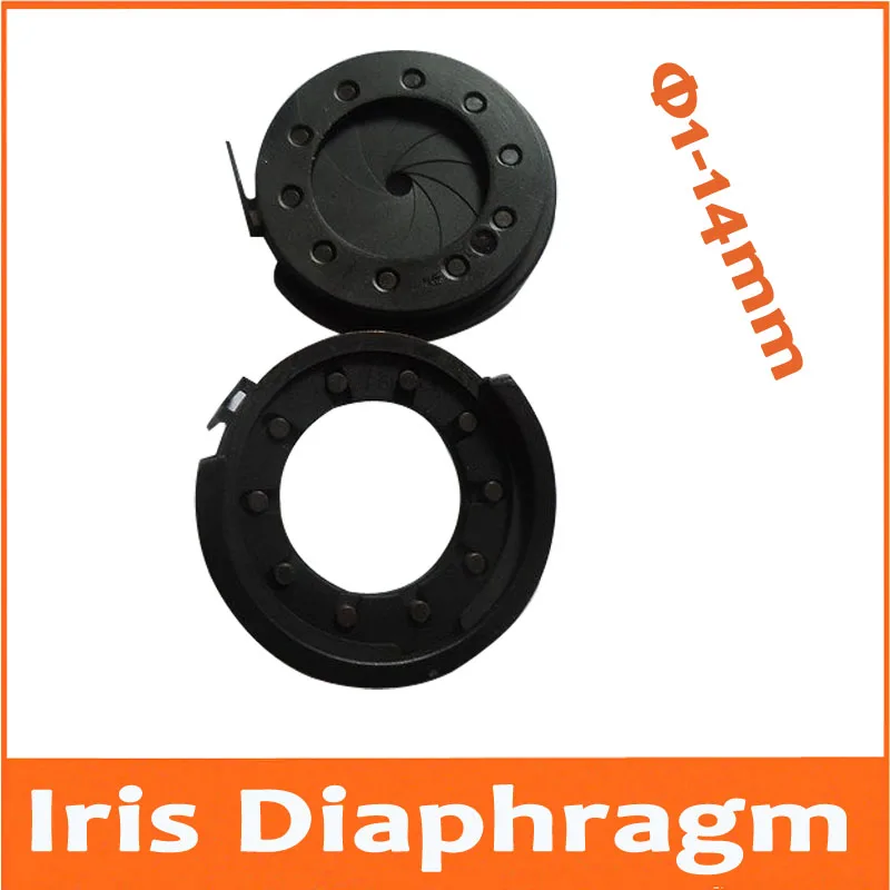 

1-14mm Durable Amplifying Diameter Metal Zoom Optical Iris Diaphragm Aperture Condenser for Digital Camera Microscope Adapter