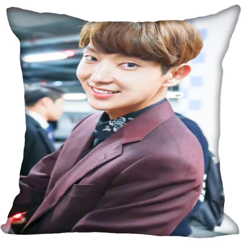 Квадратная шелковая атласная наволочка LEE JOON GI с принтом в Корейском стиле 35x35 см, 40x40 см