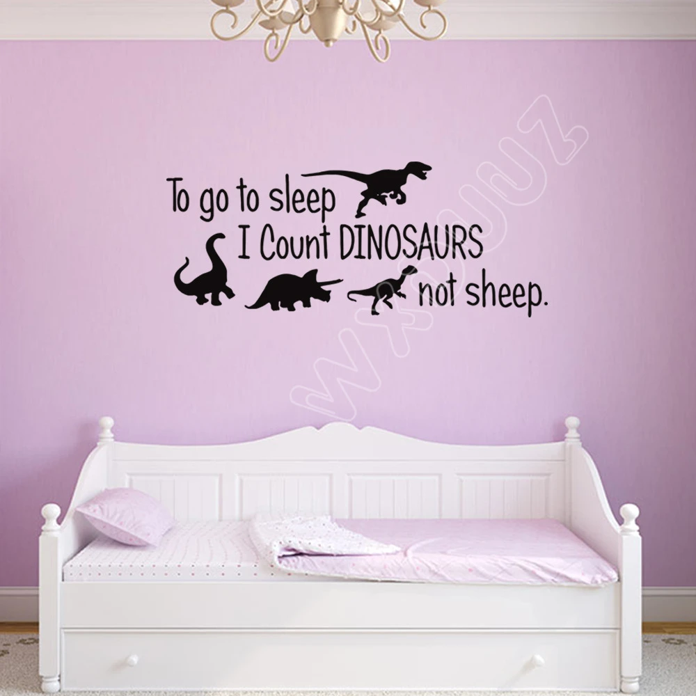 

WXDUUZ Dinosaur Nursery Kids Room Vinyl Removable Wall Stickers Art Deco Home Decoration C47