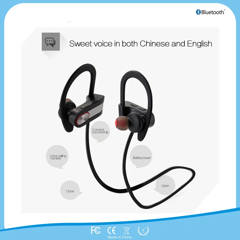 

Bluetooth Earphone Sport mini Headset Wireless HiFi Music Stereo Headphone V4.1+EDR Support A2DP Headset, Hands-stereo V7
