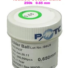 1 шт. ПМТС свинцовый припой в шариках 250 k для bga rework реболлинга 0,65 мм паяльный шар