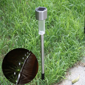

Stainless Steel Mini Lawn Lamp Garden Mini Solar LED Lamp Outdoor Lawn Path Night Lighting Lamps Yard Landscape Solar