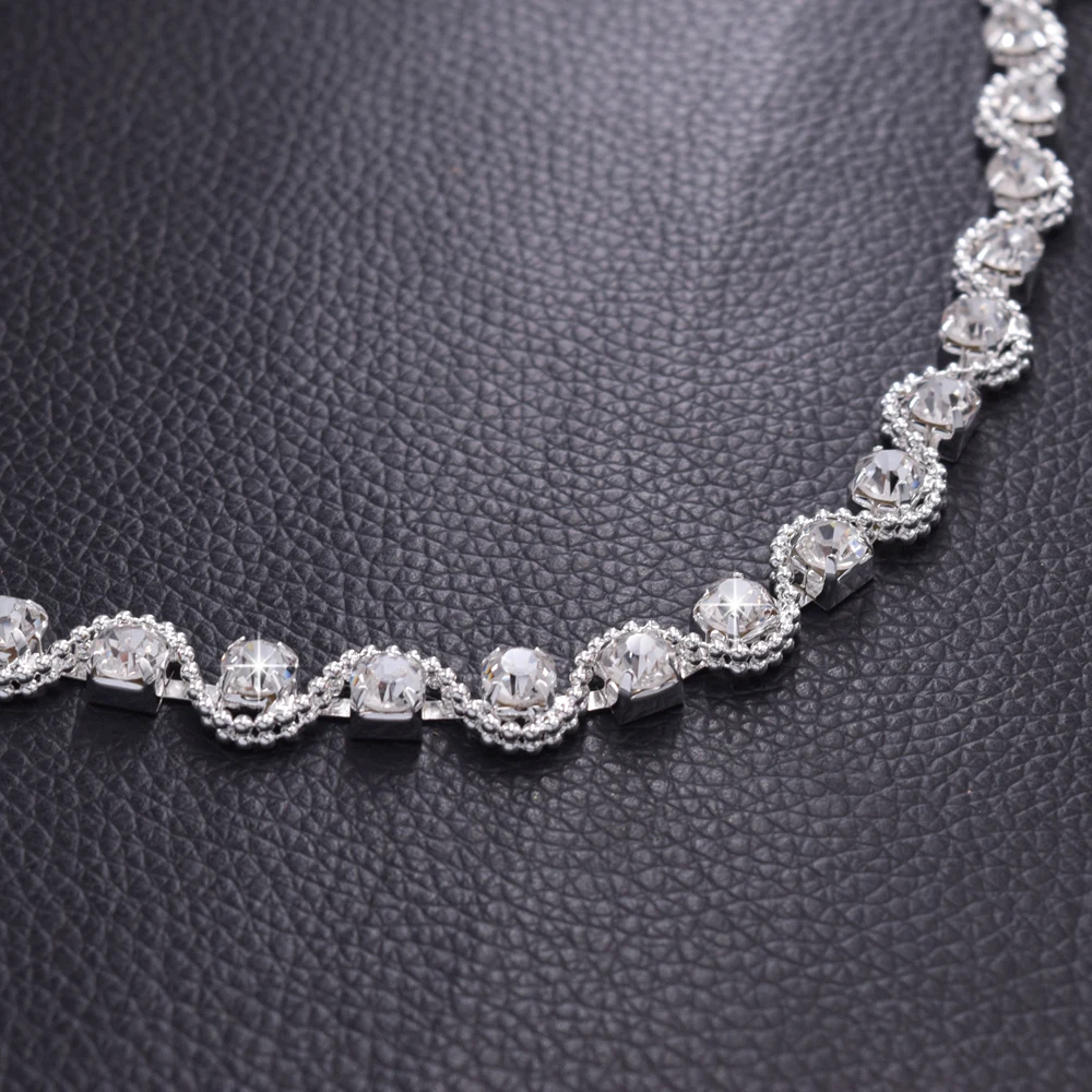 rhinestone sew on belt for wedding dress (5)