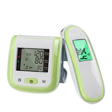 STRIKATE Bady Adult Digital Monitor Health Care Wrist Blood Pressure Monitor Body Infrared Thermometer Family Health Meter blood family