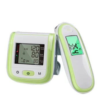 

STRIKATE Bady Adult Digital Monitor Health Care Wrist Blood Pressure Monitor Body Infrared Thermometer Family Health Meter