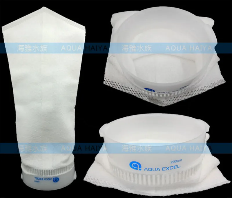 

1 piece AQUA EXCEL 4 INCH 7 INCH skimmed filter bag for marine aquarium filter net