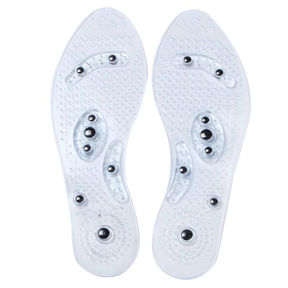 1 Pair Natural Magnetic Shoe Insoles Prevents Foot Odor Easy Clean Magnet Massage Shoe Pads Breathable Massage Health Foot Care