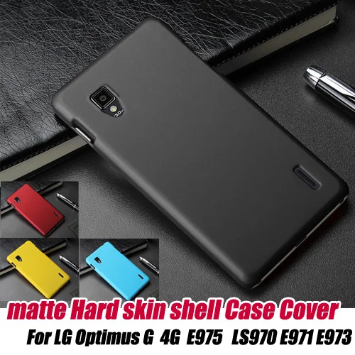 Матовый Жесткий кожаный чехол для LG Optimus G 4G E975 LS970 E971 E973 F180 | Мобильные телефоны и